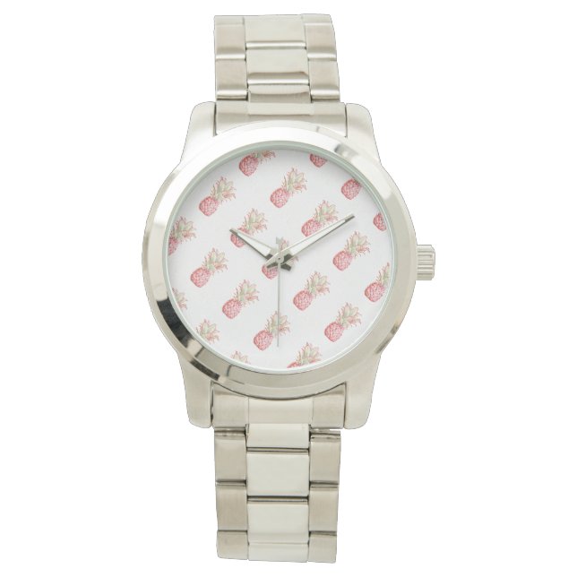 Montre Tropical | Ananas rose (devant)