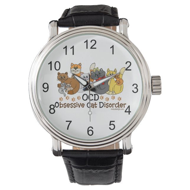 Montre Trouble obsessif de chats OCD (devant)