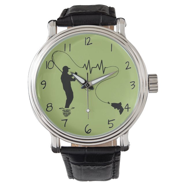 Montre Trout Fly Pêcher Heartbeat (devant)