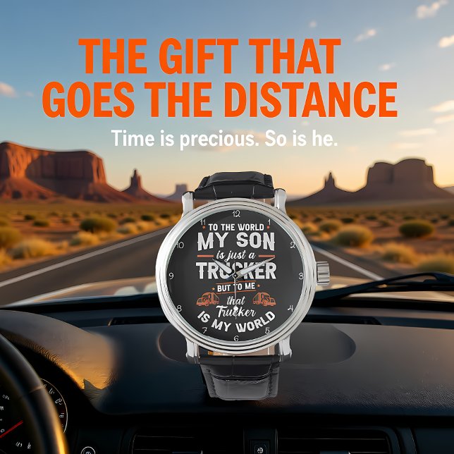 Montre Trucker Son, My World Clock (Créateur téléchargé)