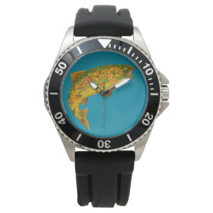 Montre Truite arc-en-ciel feuille Aspen 2