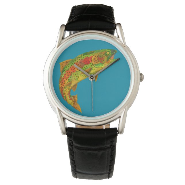 Montre Truite arc-en-ciel feuille Aspen 5 (devant)