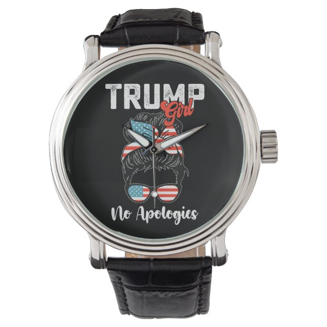 Montre Trump Girl No excuse pour l'élection présidentiell (devant)