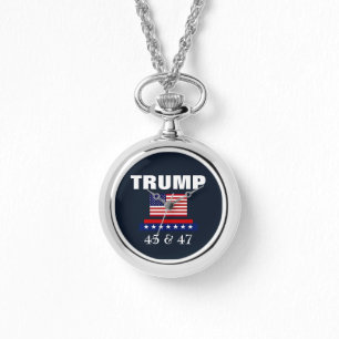 MONTRE TRUMP MEILLEUR PRÉSIDENT JAMAIS 45 & 47 VOILE DE C
