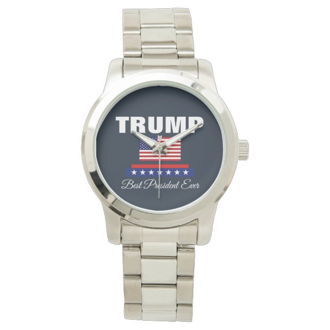MONTRE TRUMP MEILLEUR PRÉSIDENT JAMAIS REGARDER (devant)