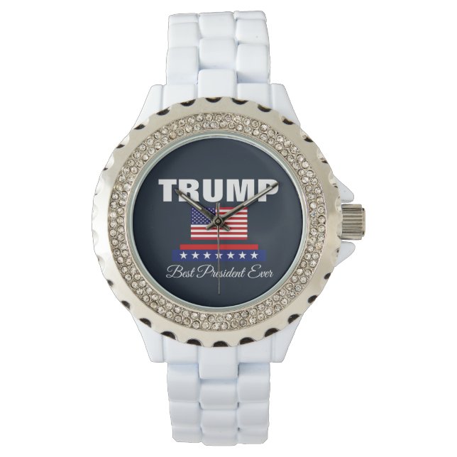 MONTRE TRUMP MEILLEUR PRÉSIDENT JAMAIS REGARDER (devant)