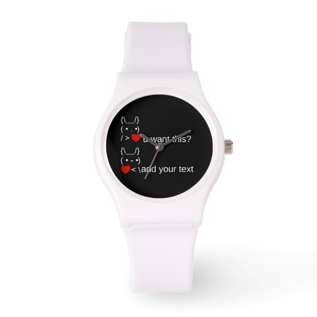 Montre tu veux ça ? / Art texte ASCII personnalisable (Recto)