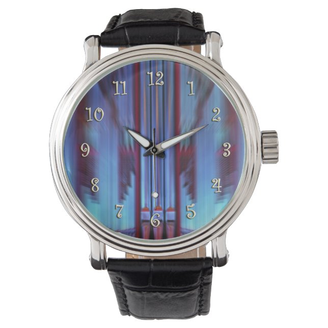 Montre Tubes d'organes floues avec numéros (devant)