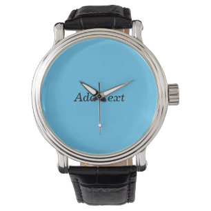 Montre Turquoise Ajouter un Modèle personnalisé de texte