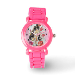 Montre Tuxedo Chat Chats Art Animal Enfants Filles Mignon