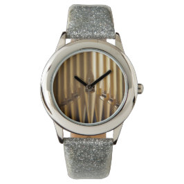 Montre Tuyaux d'organe d'or