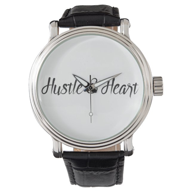 Montre Typographie de l'agitation et du coeur (devant)