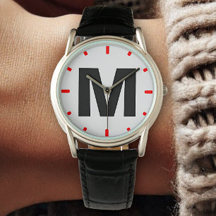 Montre Typographie moderne Gras de police Monogramme