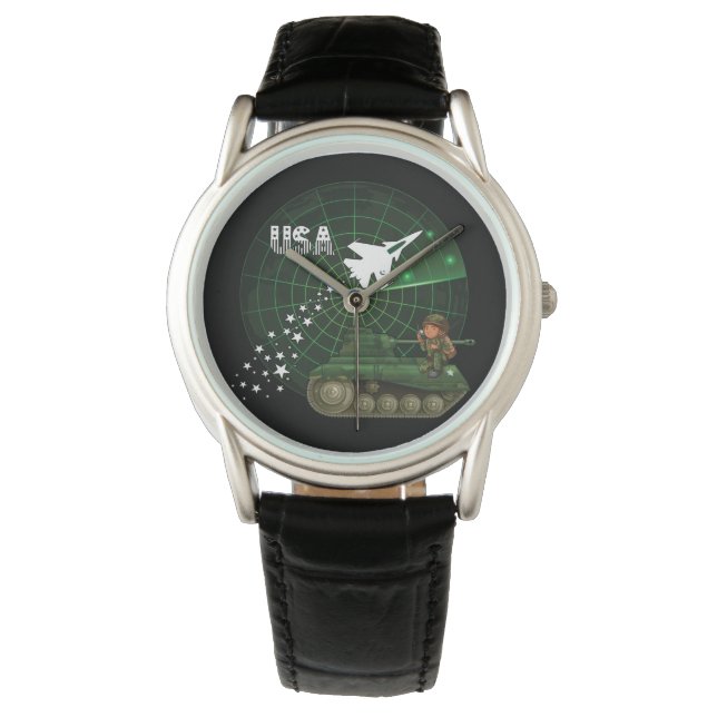 Montre U.S. Military Air Force et Army Wrist Watch (devant)