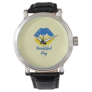 Montre Ukraine Belle journée Kiss Mouth