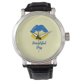 Montre Ukraine Belle journée Kiss Mouth