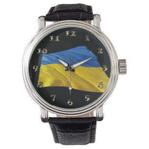 Montre Ukraine Drapeau - Guerre, Politique, Souffrance