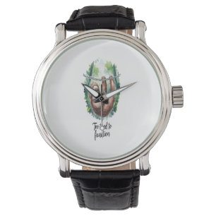 Montre Un animal sauvage fainéant
