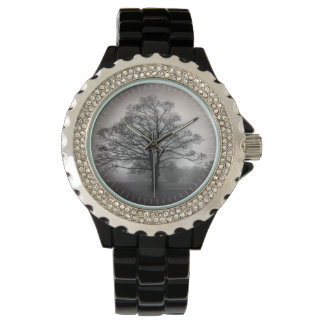 Montre Un arbre dans le brouillard