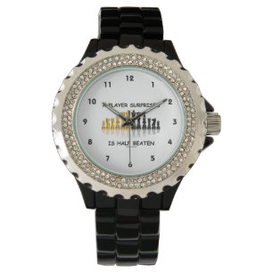 Montre Un joueur Surprised est moitié battue (l'attitude