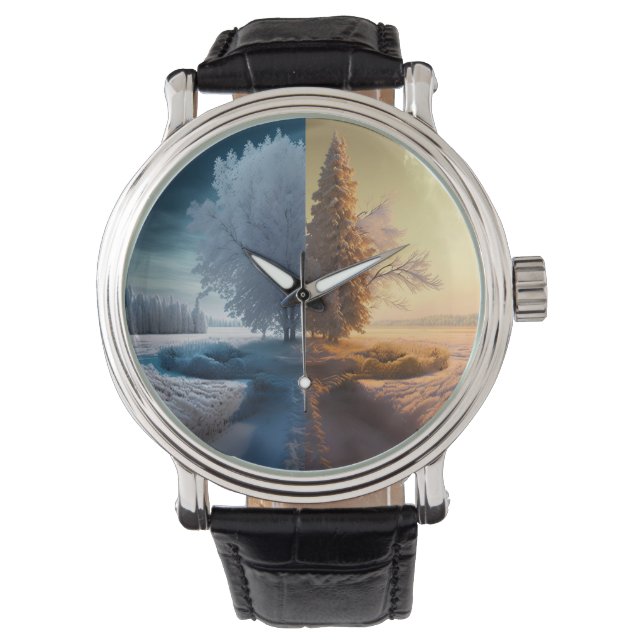 Montre Un jour en hiver (devant)