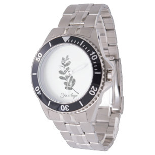 Montre Un logo personnalisé simple et élégant ici compagn