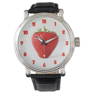 Montre Un rouge fraise graisse rouge Nombre rouge a