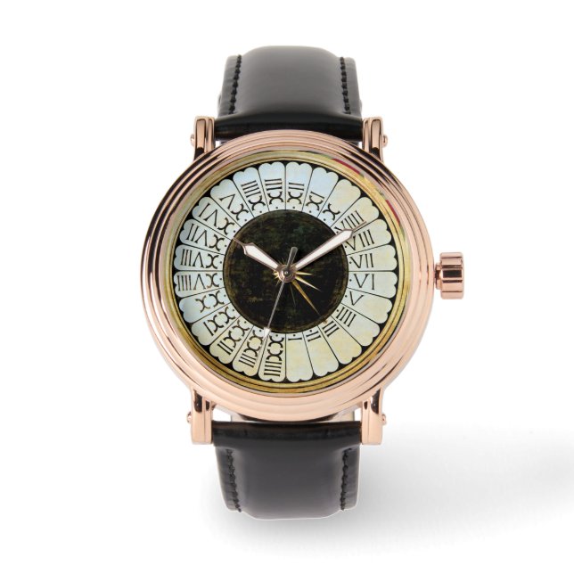 MONTRE UN SOLEIL VERTICAL ET L'ENIGMA DES HEURES (Recto)