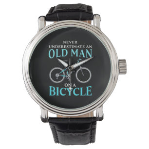 Montre Un Vieux Homme À Vélo