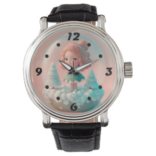 Montre Une drôle de petite poupée sur un nuage