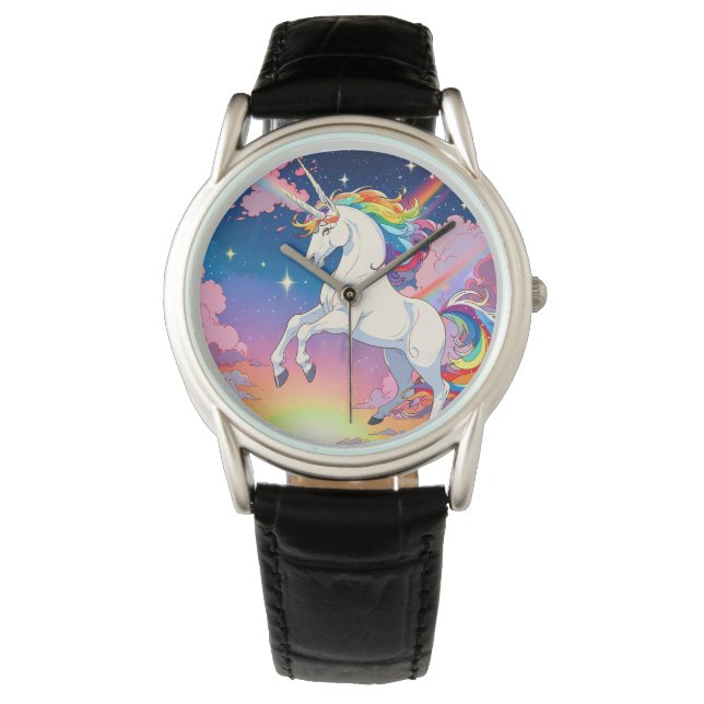 Montre Une toile de fond d'un rhinocéros majestueux graci (devant)