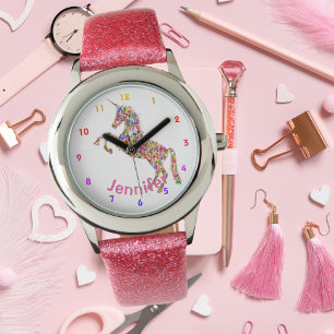 Montre UNICORN Filles personnalisées regardent PARTIES SC