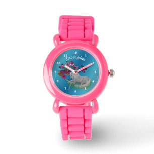 Montre Unicorn Horse Papillons Et Fleurs Personnalisées