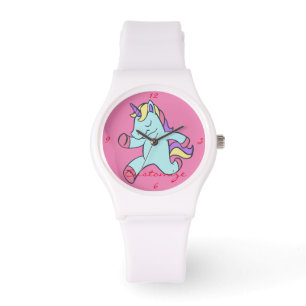 Montre Unicorne Bleue qui tourne Thunder_Cove