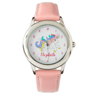 Montre Unicorne colorée mignonne Personnalisé Enfants Reg