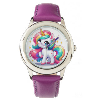 Montre Unicorne pour les filles - mignonne et colo