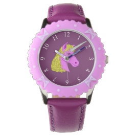 Montre Unicorne rose