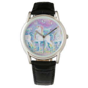 Montre Unicornes aquarelle