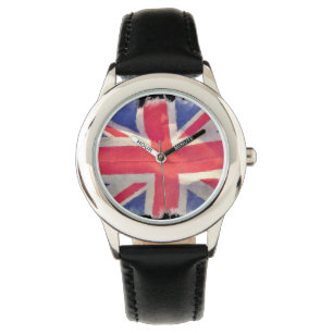 Montre Union Jack patriotique, drapeau de l'Union britann