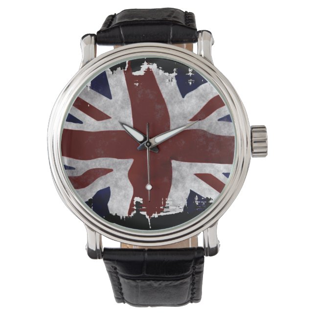 Montre Union Jack patriotique, drapeau de l'Union britann (devant)