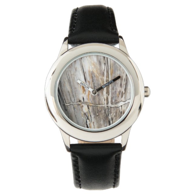 Montre Unisex blanche et grise moderne (devant)