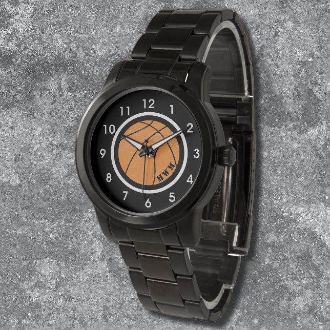 Montre Unisex Monogram Basketball Watch Bracelet noir (Créateur téléchargé)