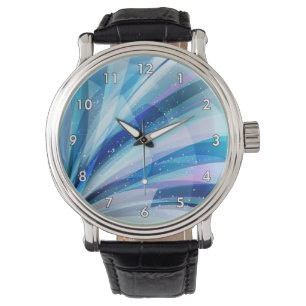 Montre Univers Abstrait éclatant coloré