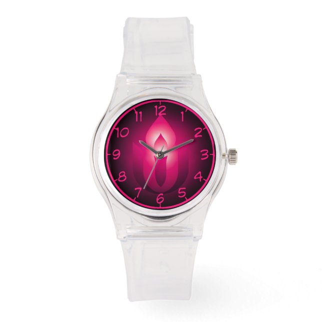 Montre Universalisme Unitaire Rose flambant calice (Recto)