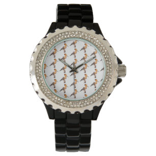 Montre Upupa epops epops Motif carrelé