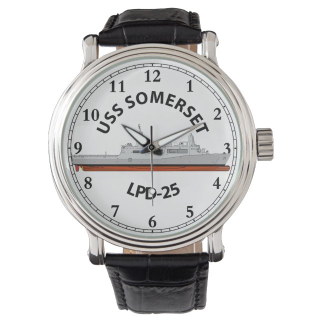 MONTRE USS SOMERSET, LPD-25, CLASSE SAN ANTONIO (devant)