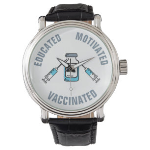 Montre Vaccin contre le COVID vacciné motivé