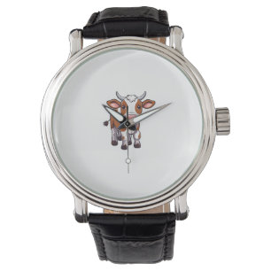 Montre Vache charmante au dessin