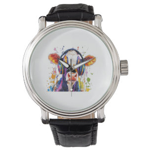 Montre Vache des hautes terres colorées