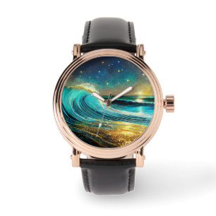 Montre Vagues océaniques clignantes